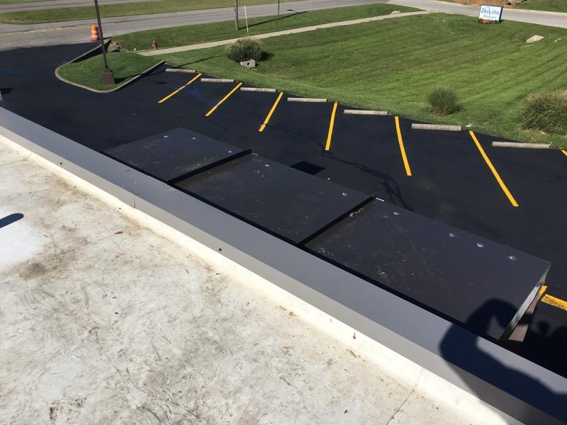 Flat Roof Repair and Metal Coping Cap Arby's Paducah,Ky